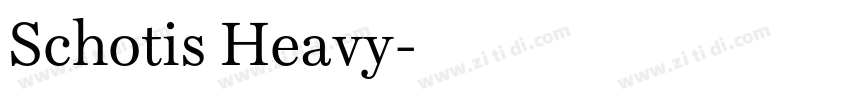 Schotis Heavy字体转换
